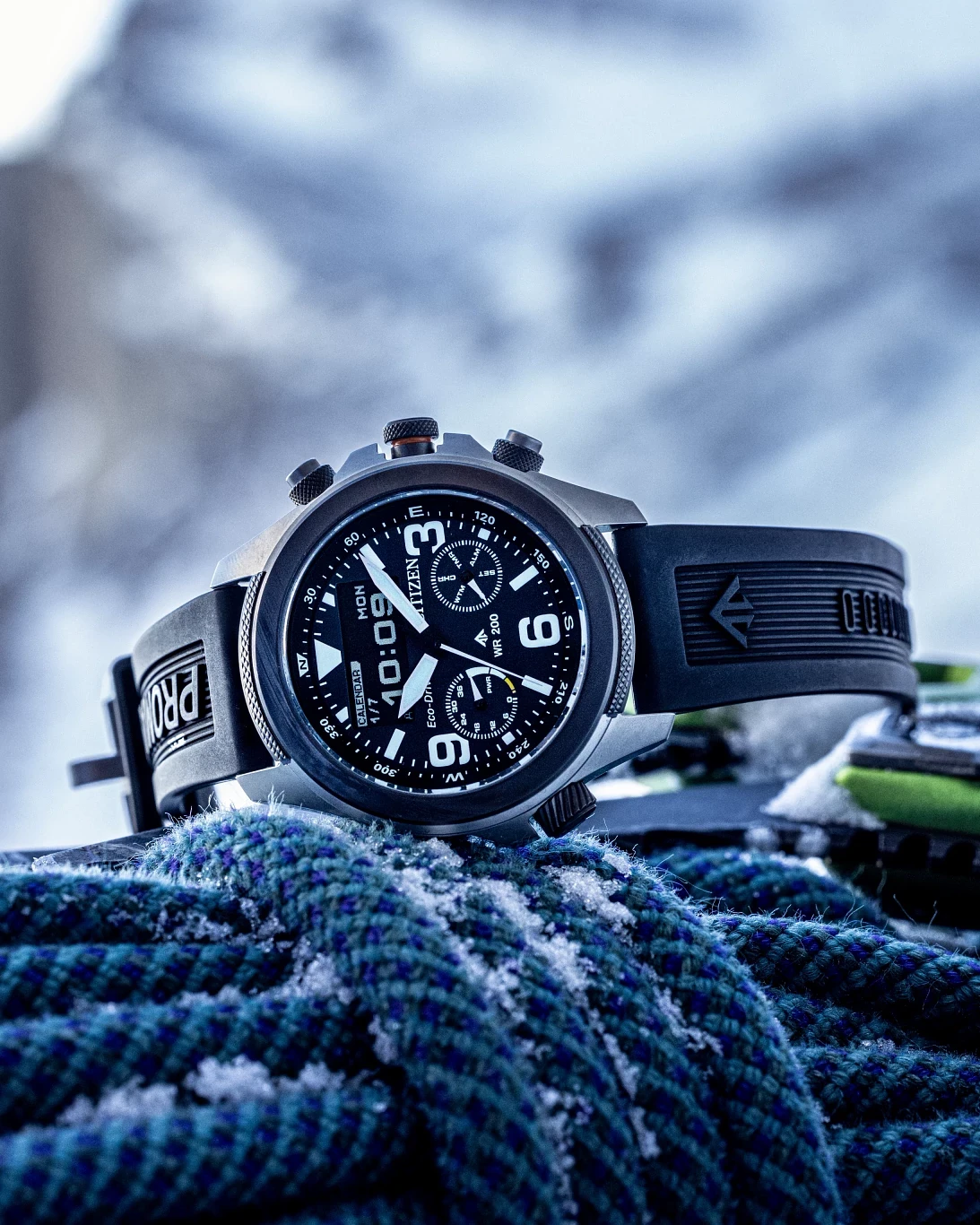 Promaster Land U822 Black Dial Polyurethane Strap JV1007-07E | CITIZEN